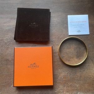 Hermes Narrow Enamel Bracelet